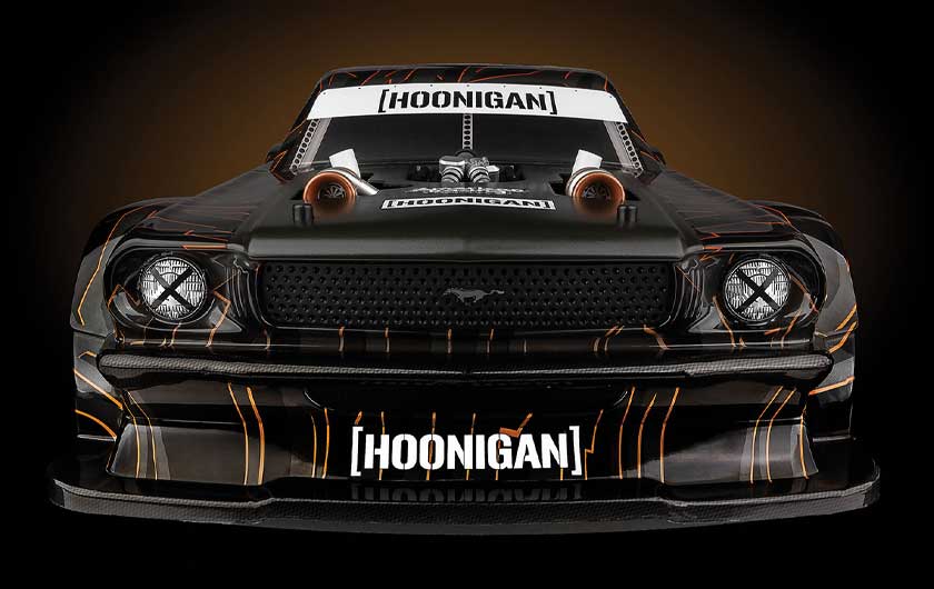 Body is an officially licensed, black painted, Hoonicorn body