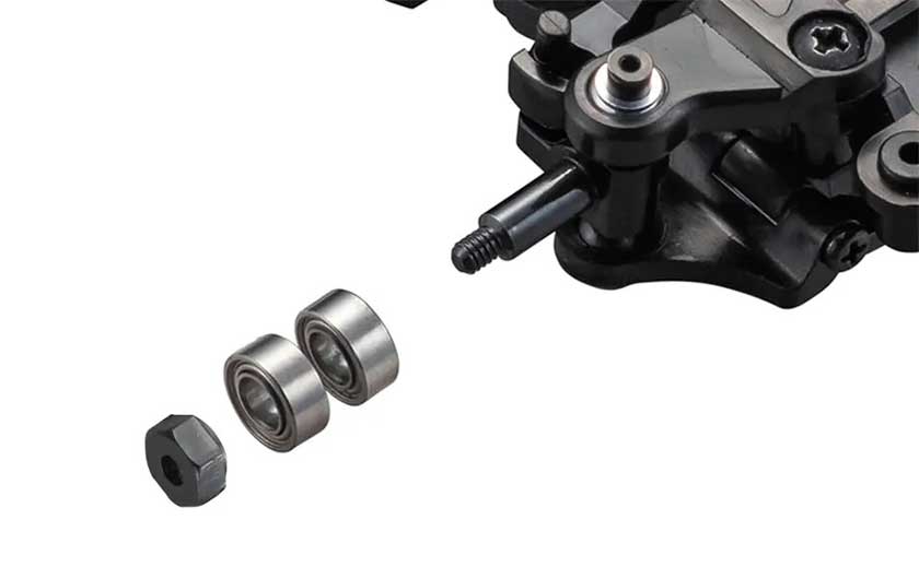 Steering includes two bearings fo smoother driving