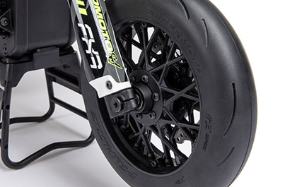 PRO-LINE RACING OE (ORIGINAL EQUIPMENT) SUPERMOTO STREET TIRES  for the Losi 1/4 Promoto-SM FXR Supermoto RTR RC Motorcycle