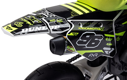 PLASTICS WITH GRAPHICS for the Losi 1/4 Promoto-SM FXR Supermoto RTR RC Motorcycle