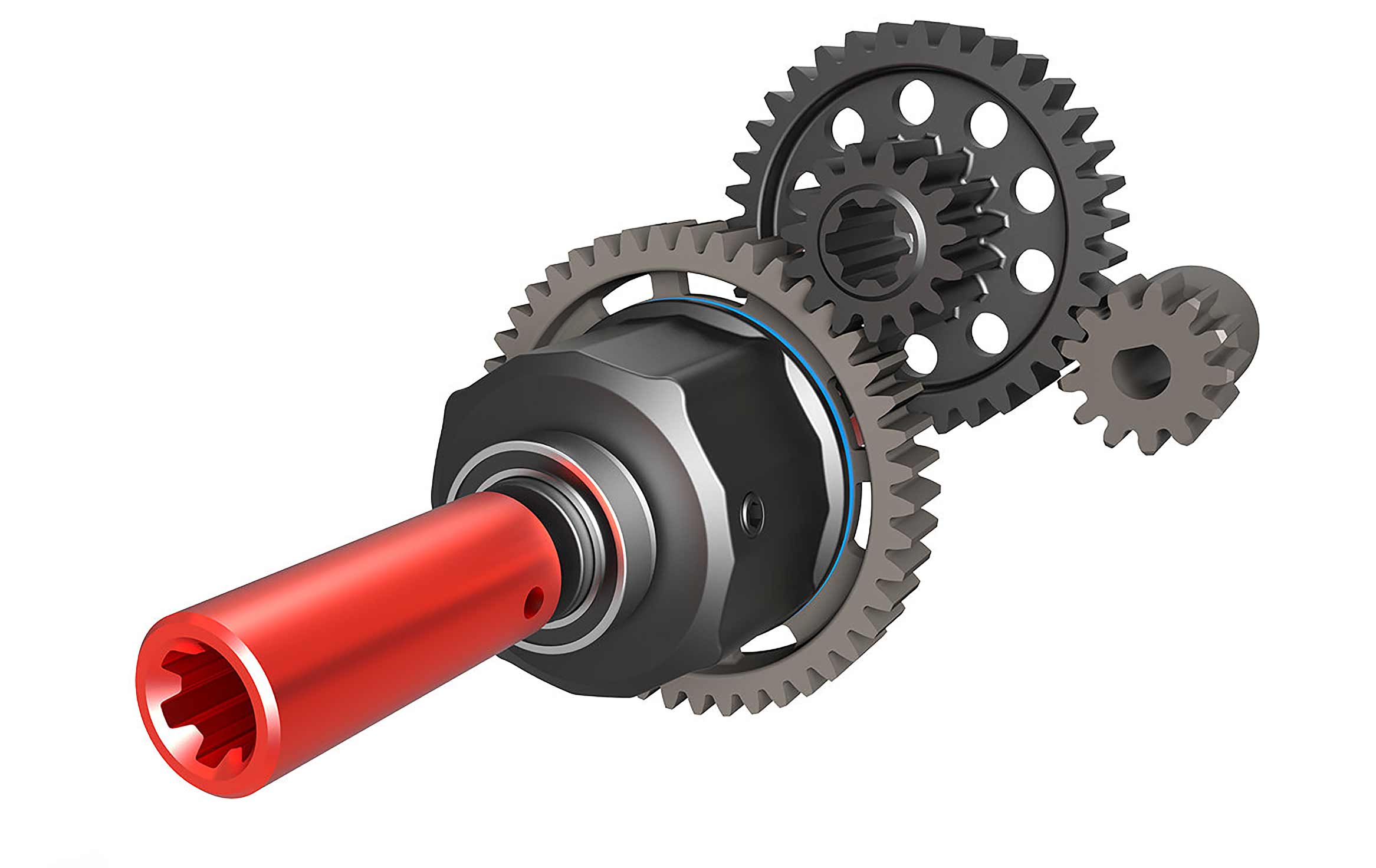 Center Differential, Compound Gear, and Mod-1 Gears