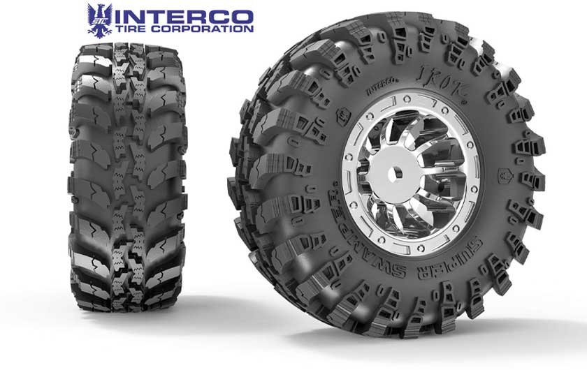 The Ascent-18 comes with aggressive Super Swamper tires.