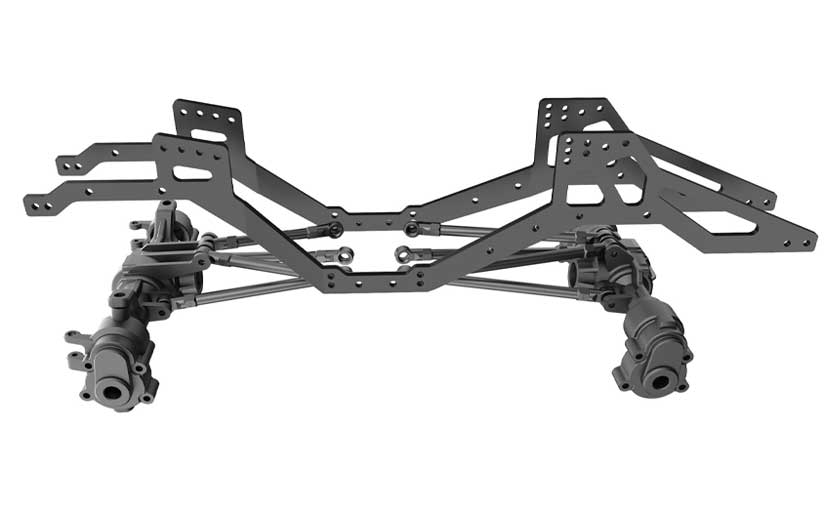 The aluminum chassis includes a 4-link setup.