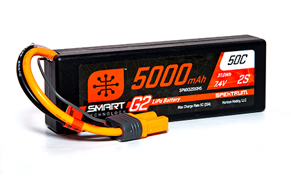 Spektrum<sup>™</sup> 5000mAh 3S 11.1V Smart G2 Lipo 50C: IC5 