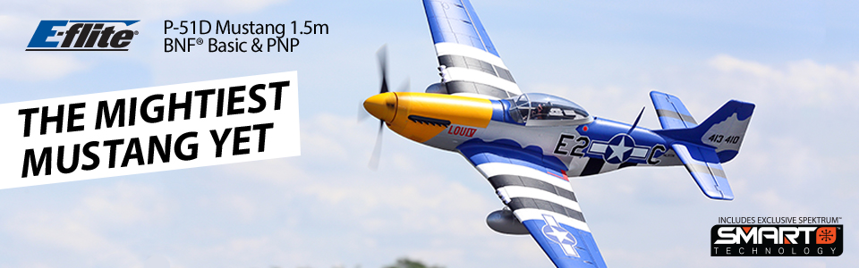 E-flite P-51D Mustang 1.5m BNF Basic