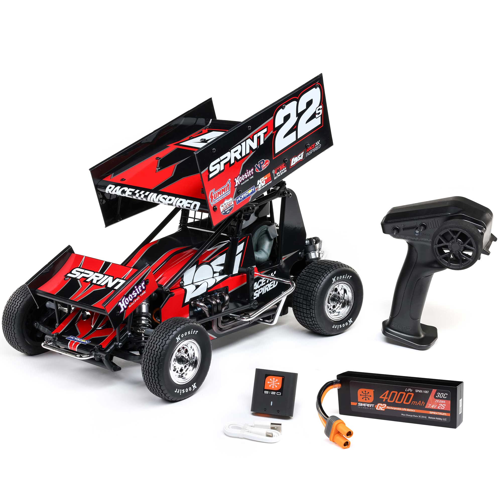 1/10 22S Sprint 2WD Brushless RTR (Battery & Charger Included), Red