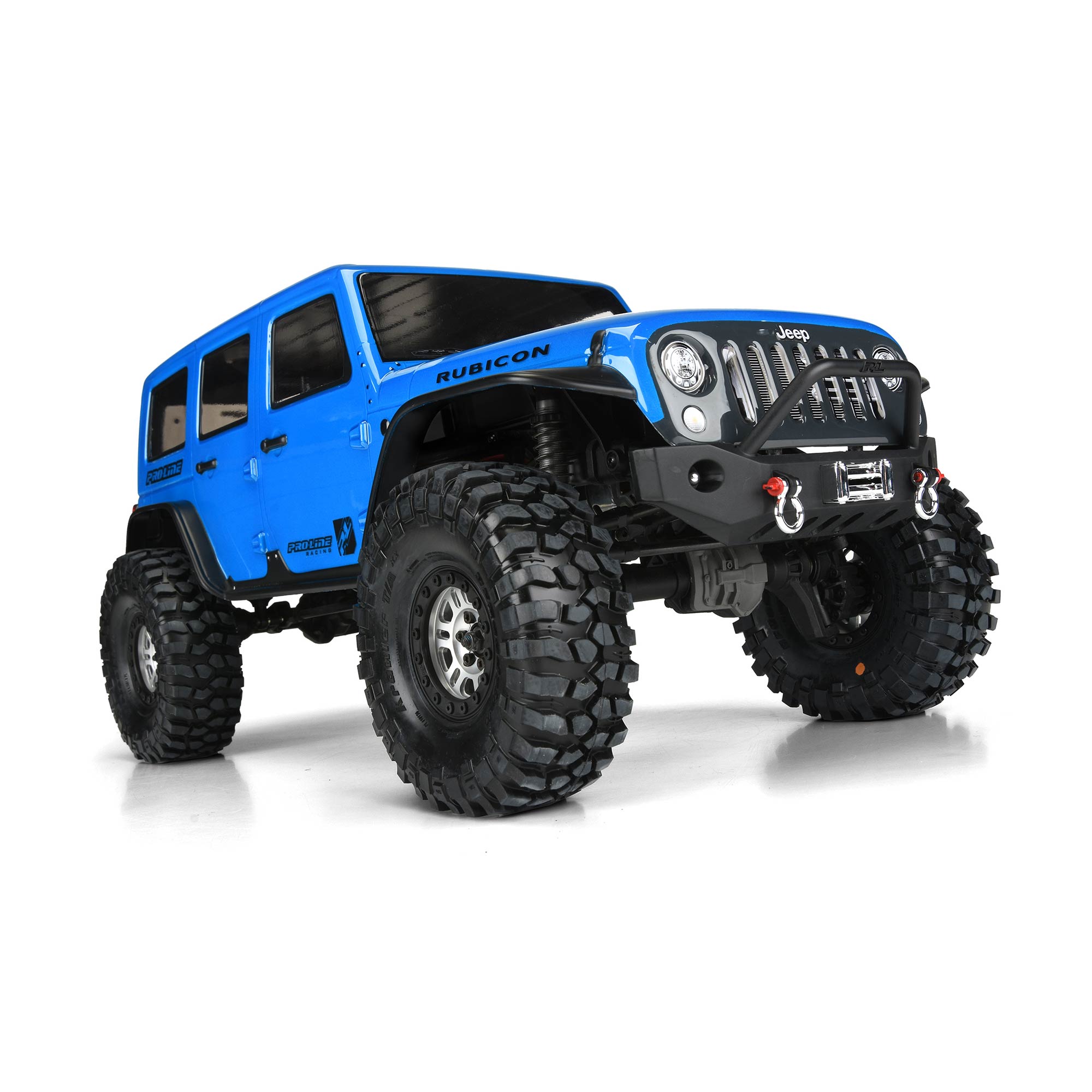 1/10 Jeep Wrangler Unlimited Rubicon Clr Body 12.8" WB TRX-4