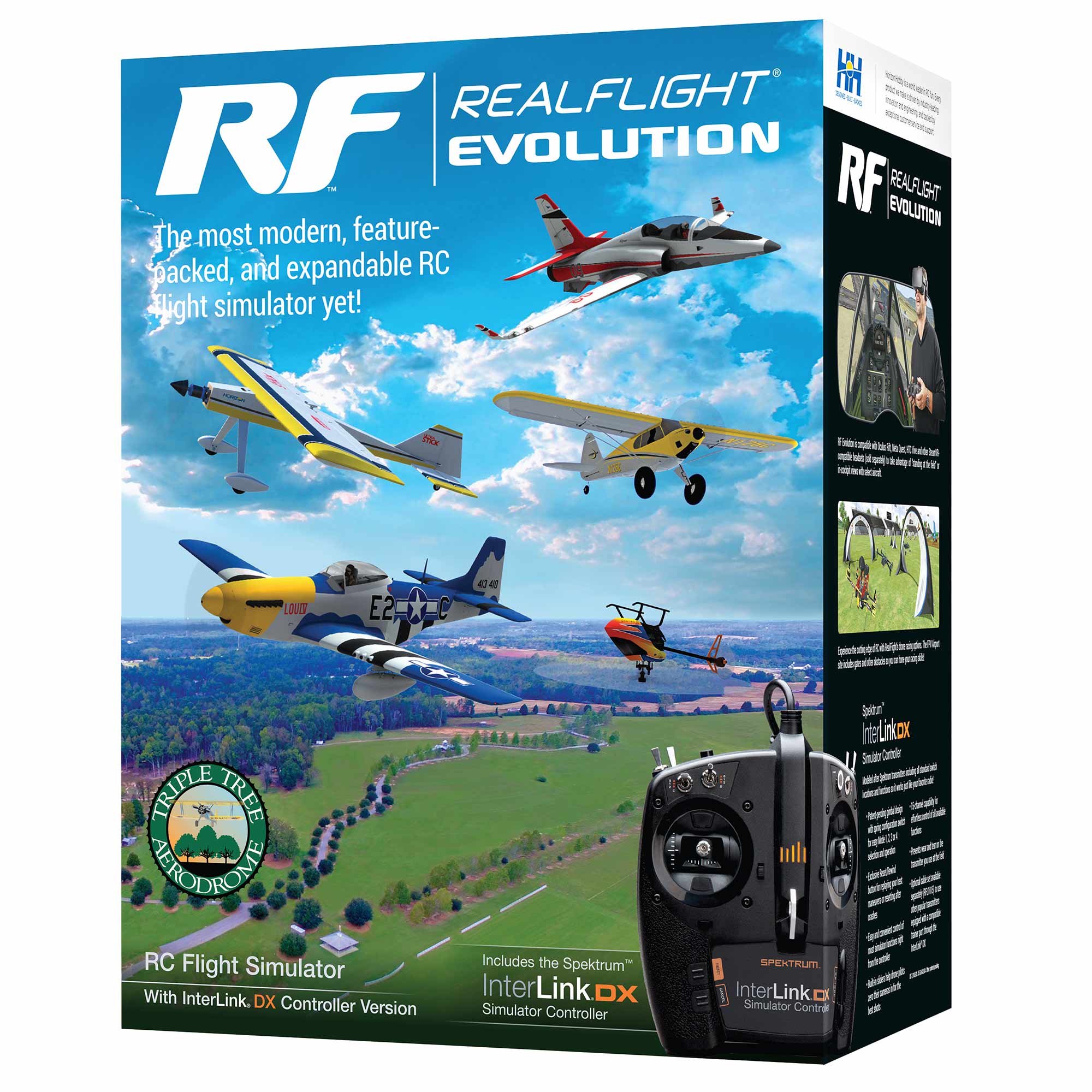 RealFlight Evolution RC Flight Simulator with InterLink DX Controller