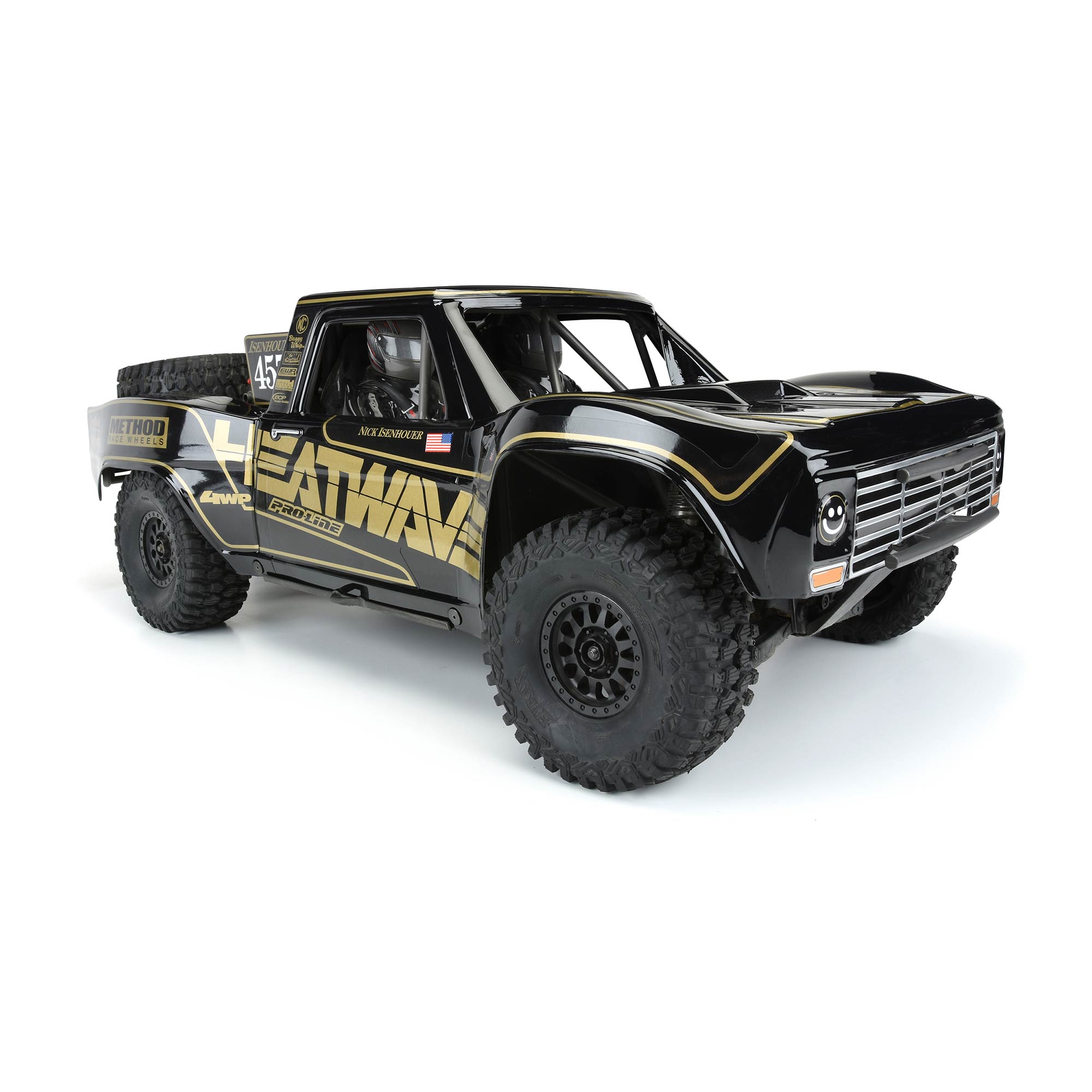 1/7 Pre-Cut 1967 Ford F-100 Heat Wave Black: Unlimited Desert Racer