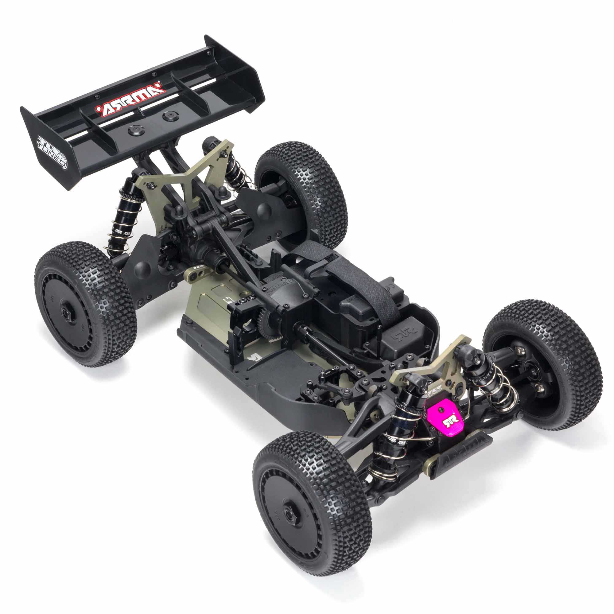 1/8 TYPHON 6S TLR Tuned 4X4 Roller Brushless Buggy, Pink/Purple