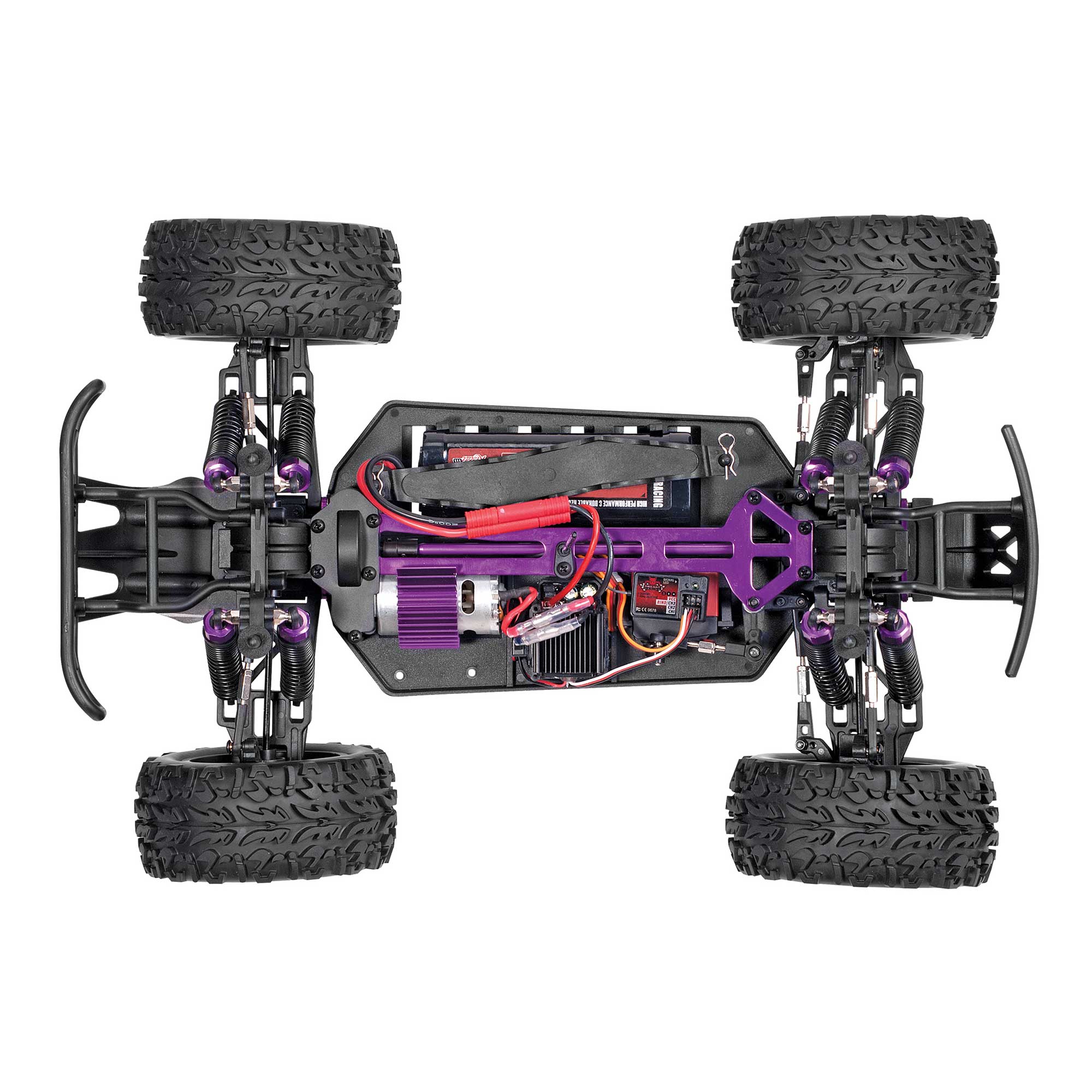 1/10 Volcano EPX 4WD Monster Truck Brushed RTR, Red