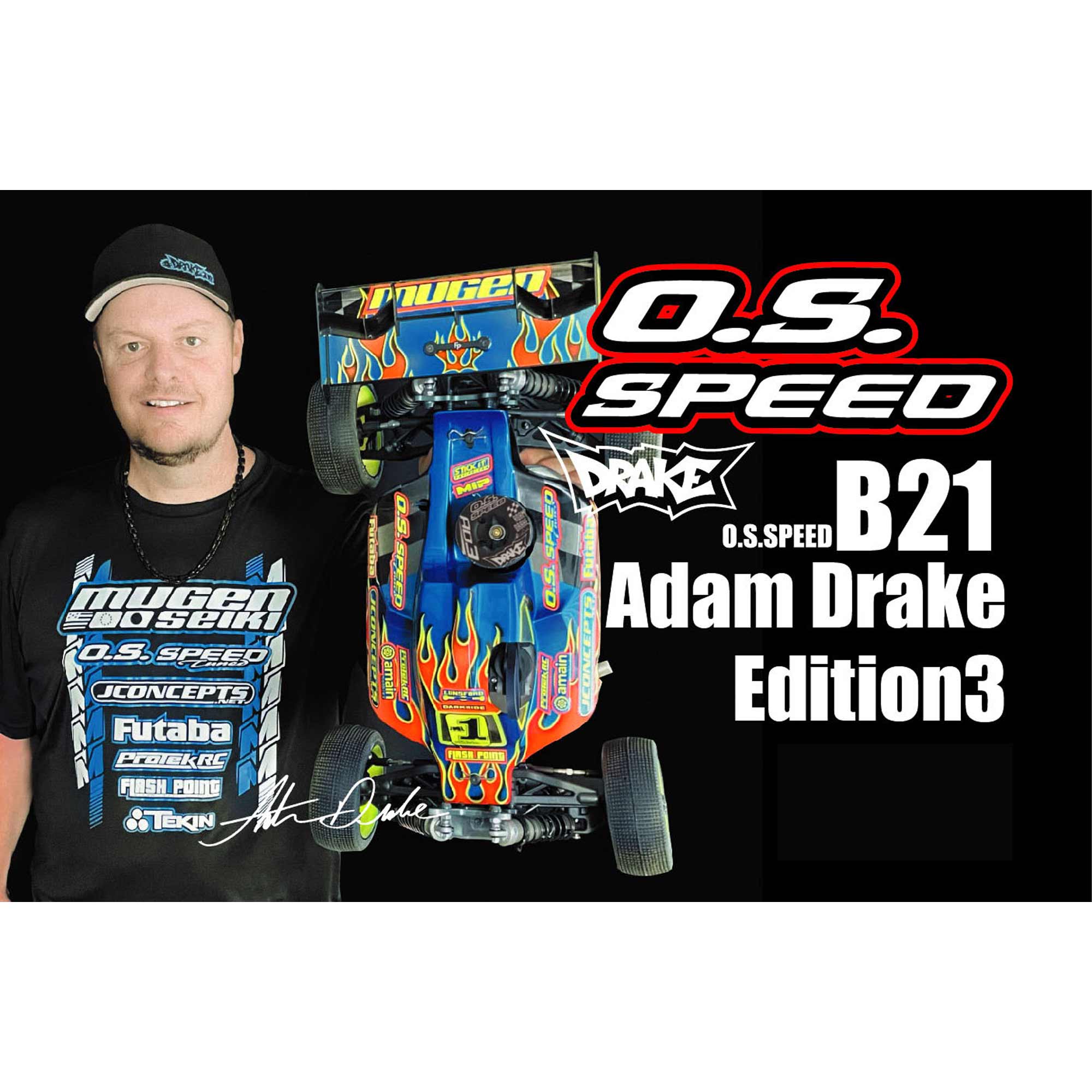 O.S. Speed B21 Adam Drake Edition 3, 1/8 Buggy Engine