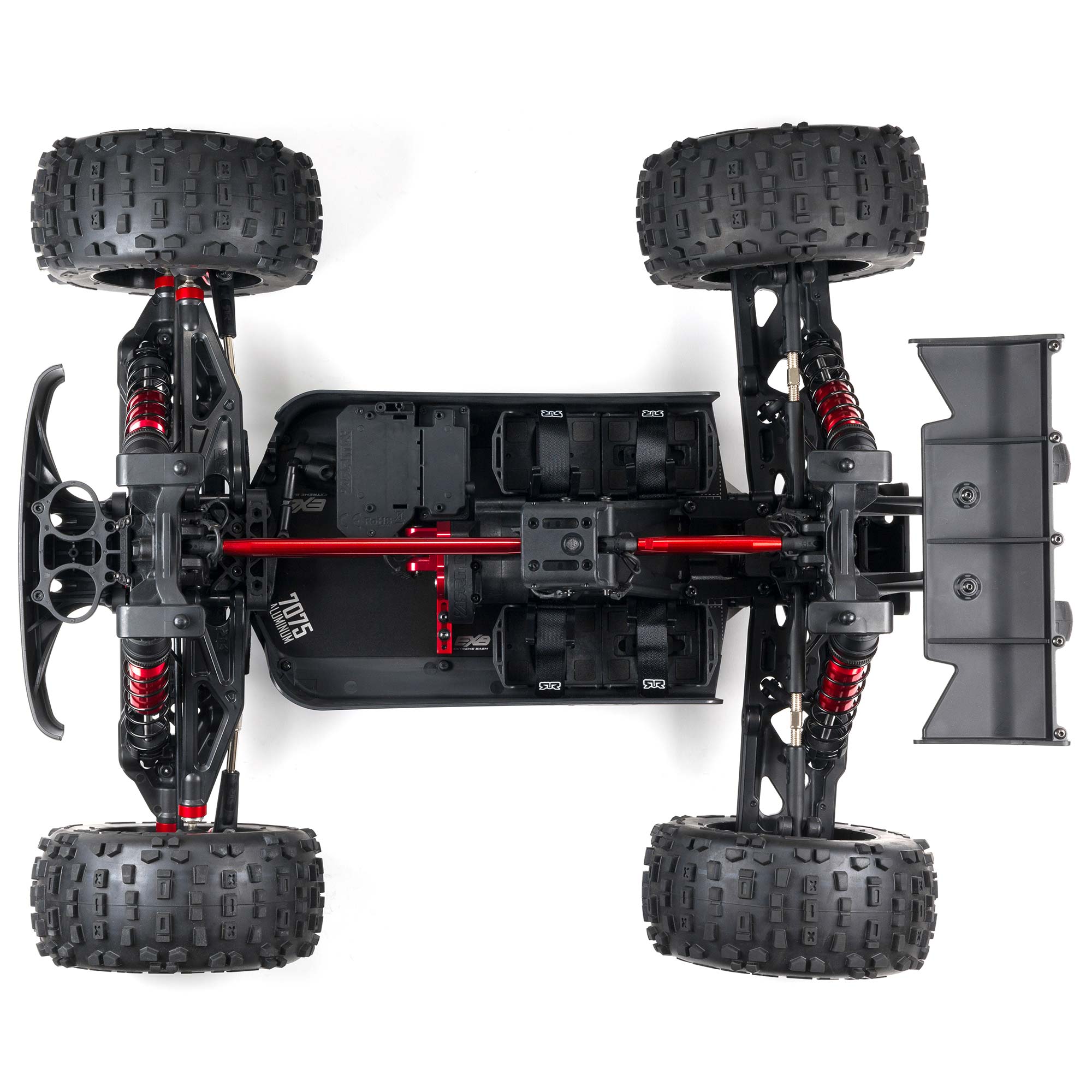 1/5 OUTCAST 8S EXB 4X4 Roller Brushless Stunt Truck, Black