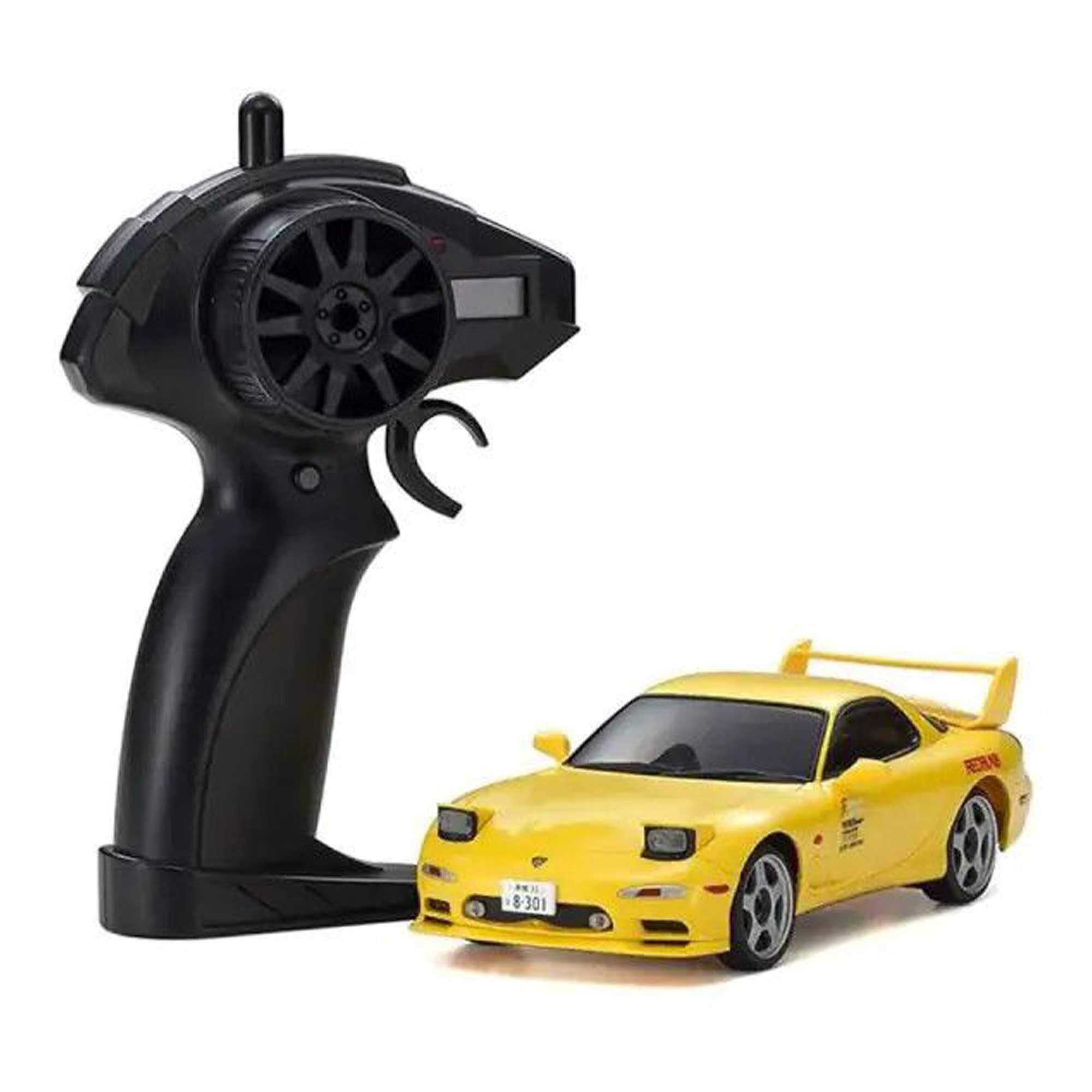 1/28 Initial D Mazda RX-7 FC3S 2WD On-Road First Mini-Z RTR, Yellow