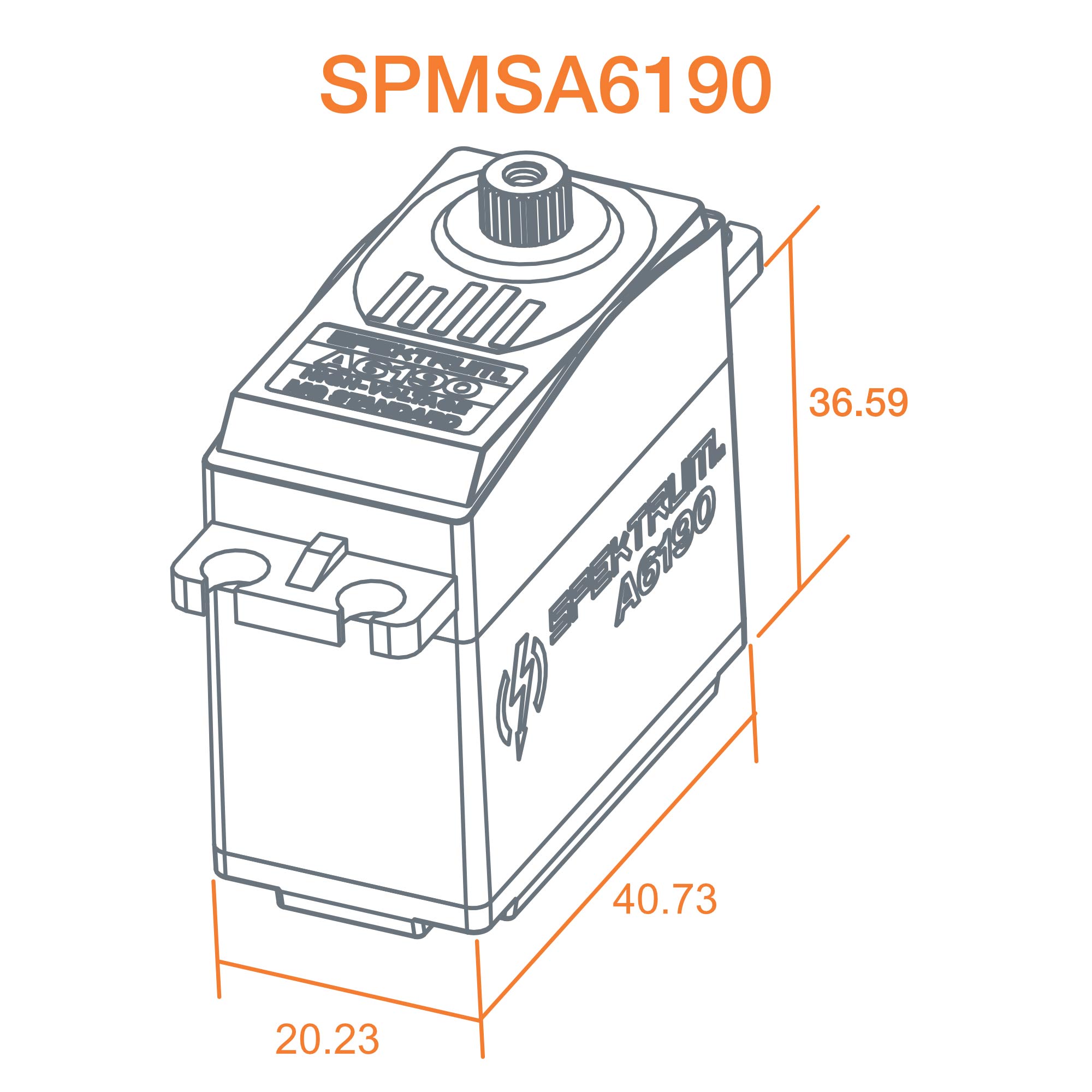 A6190 Standard Metal Gear HV Aircraft Servo