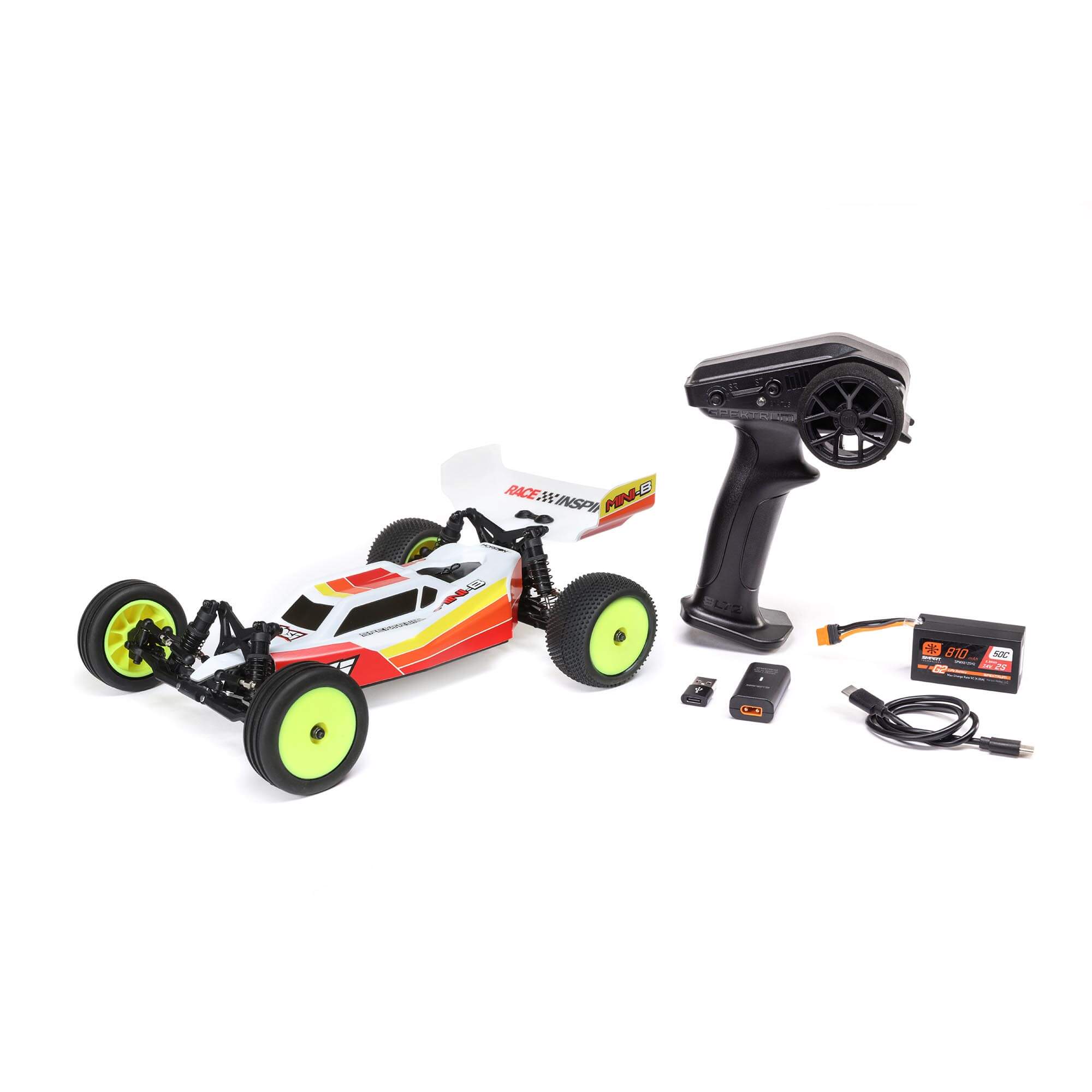 1/16 Mini-B 2S 2WD RTR Brushless Buggy (Battery & Charger included), Red