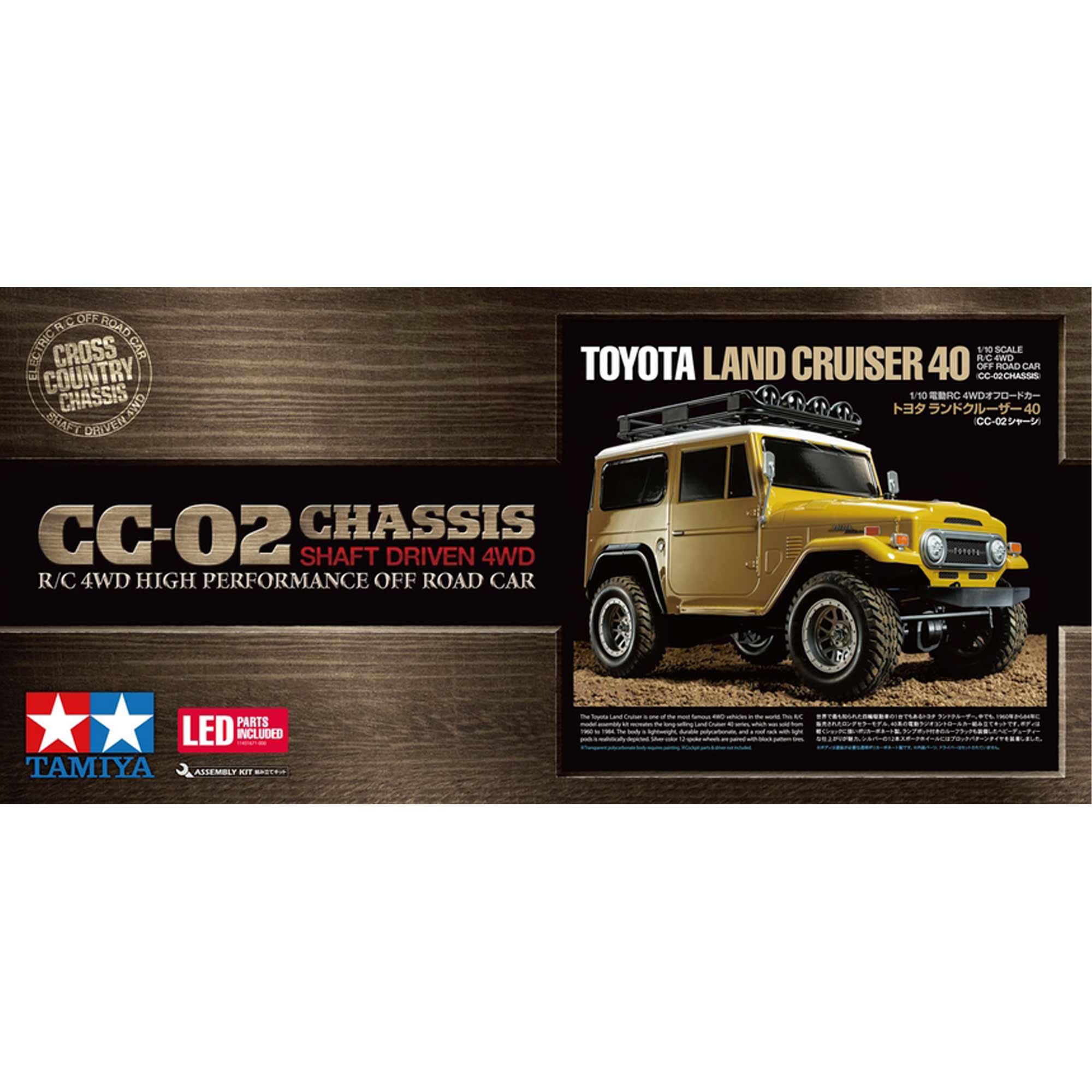 1/10 Toyota Land Cruiser 40 CC-02 4x4 Crawler Kit