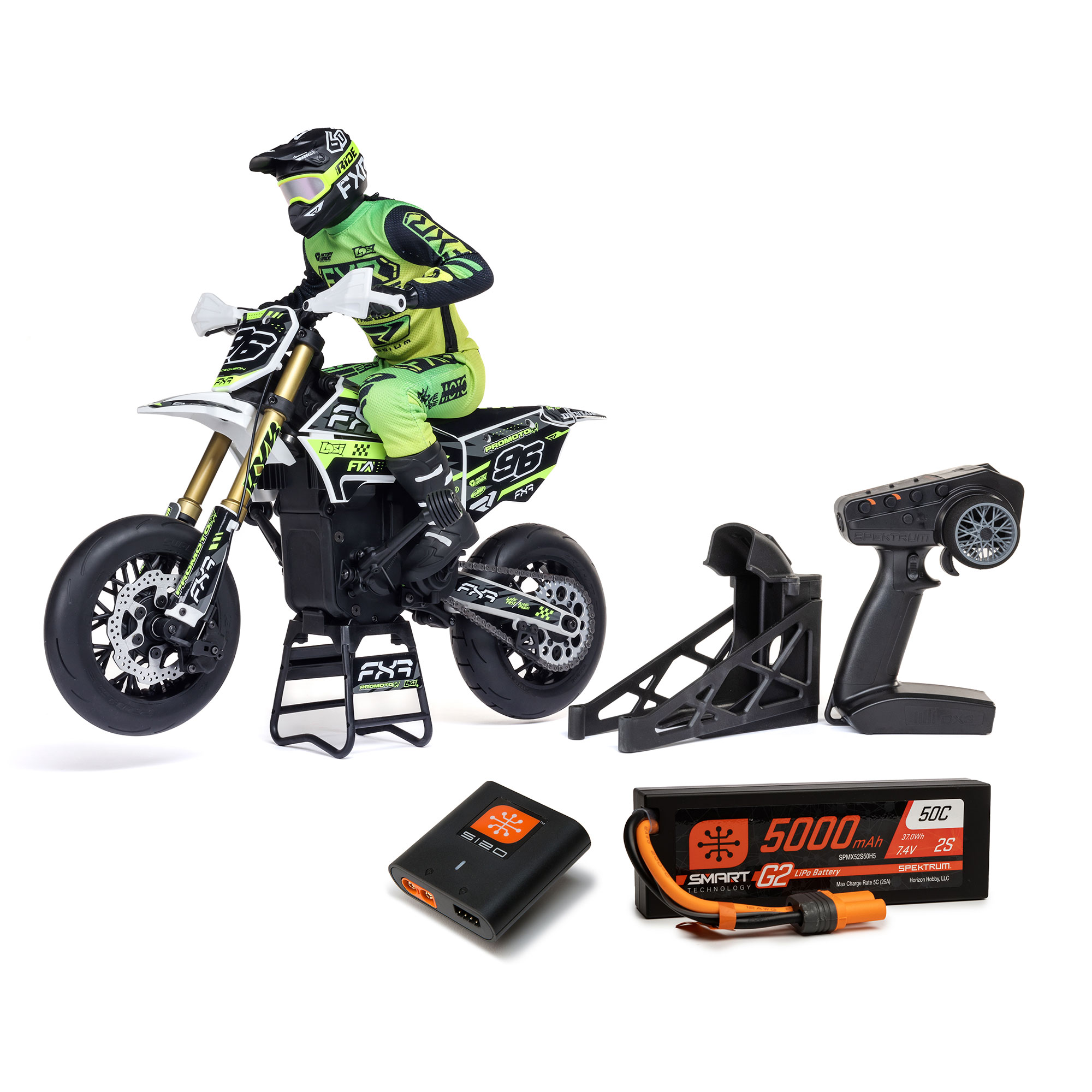 1/4 Promoto-SM FXR Supermoto Motorcycle RTR (Battery and Charger Included), White