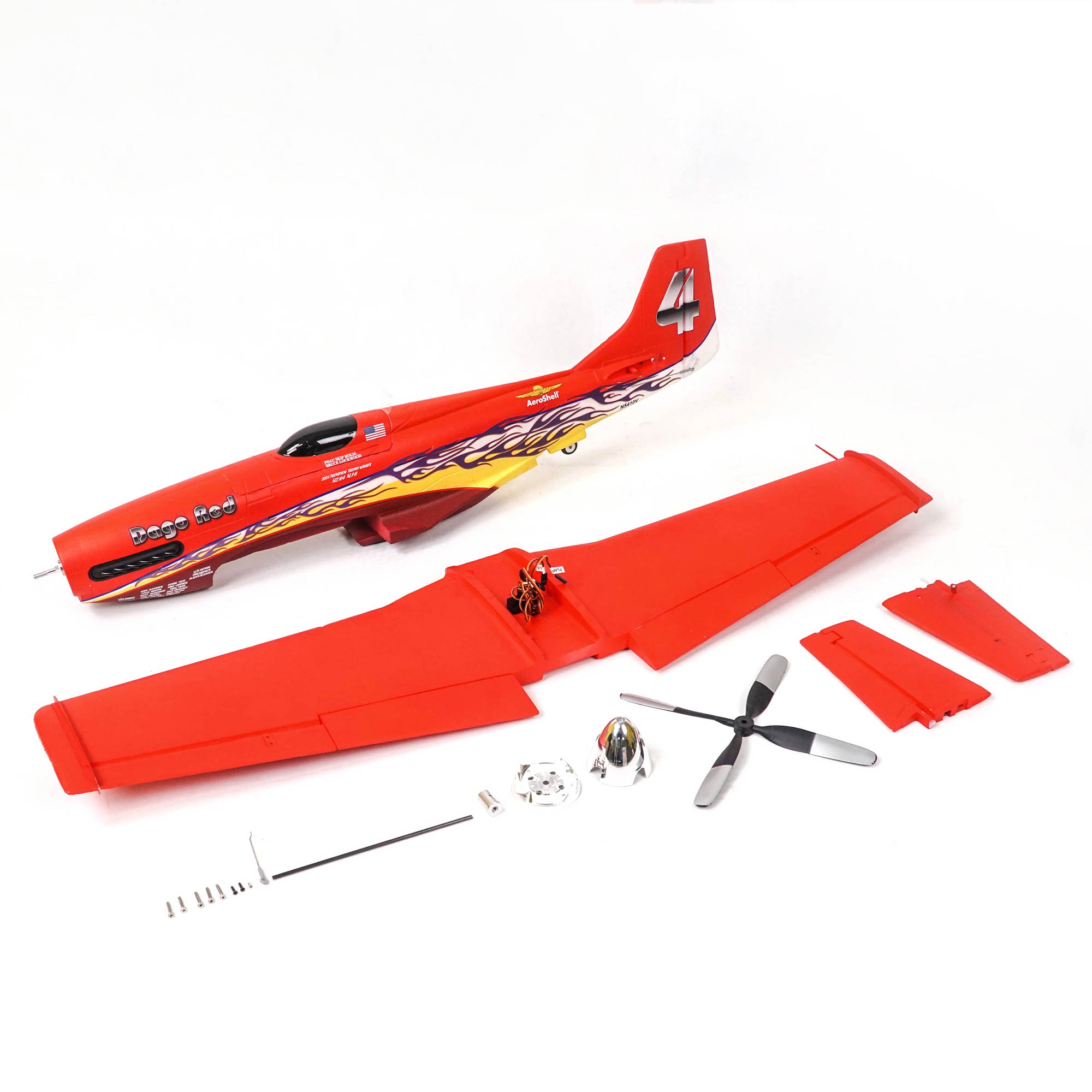 P-51D Mustang 1100mm PNP, Dago Red