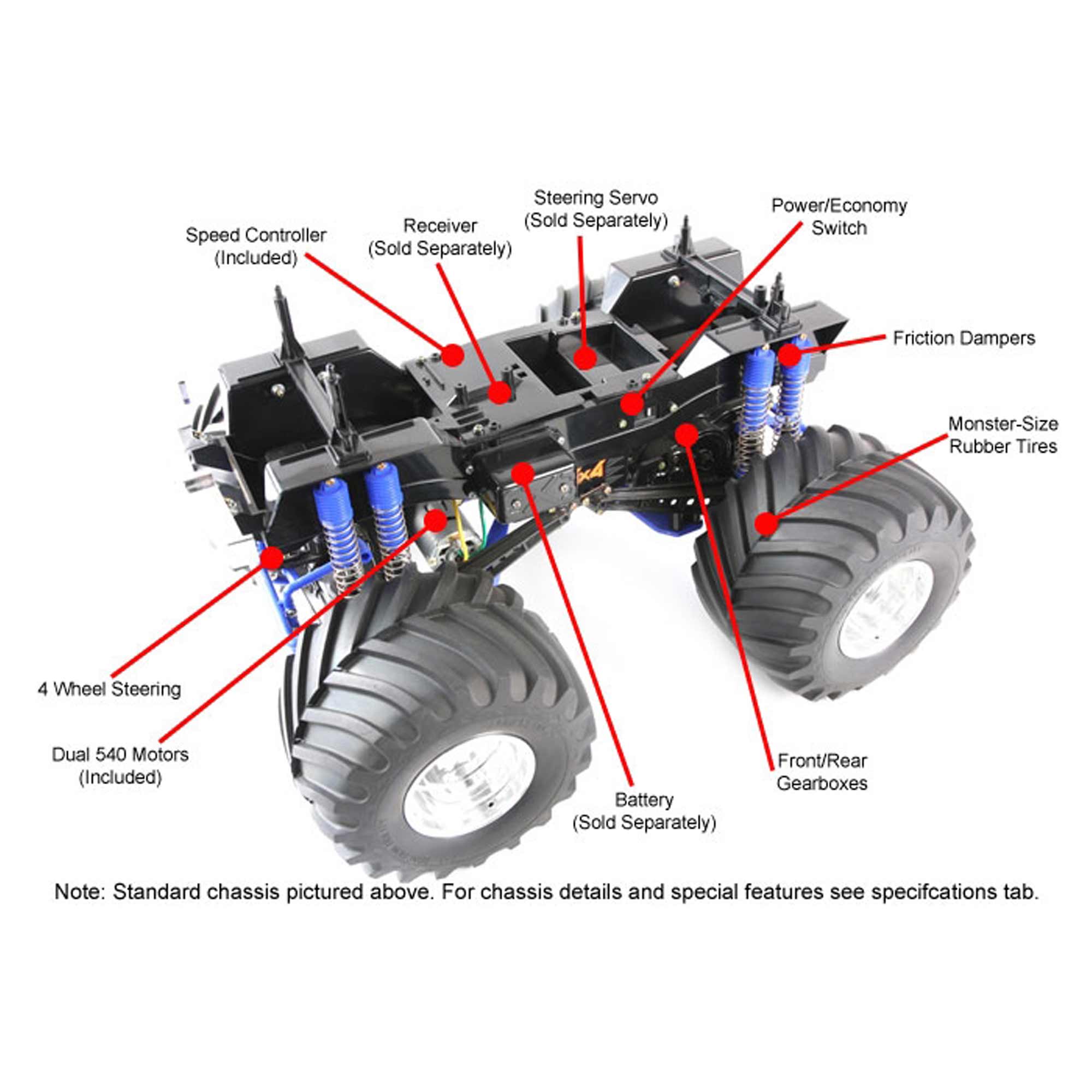 1/10 Super Clod Buster 4X4 Monster Truck Kit