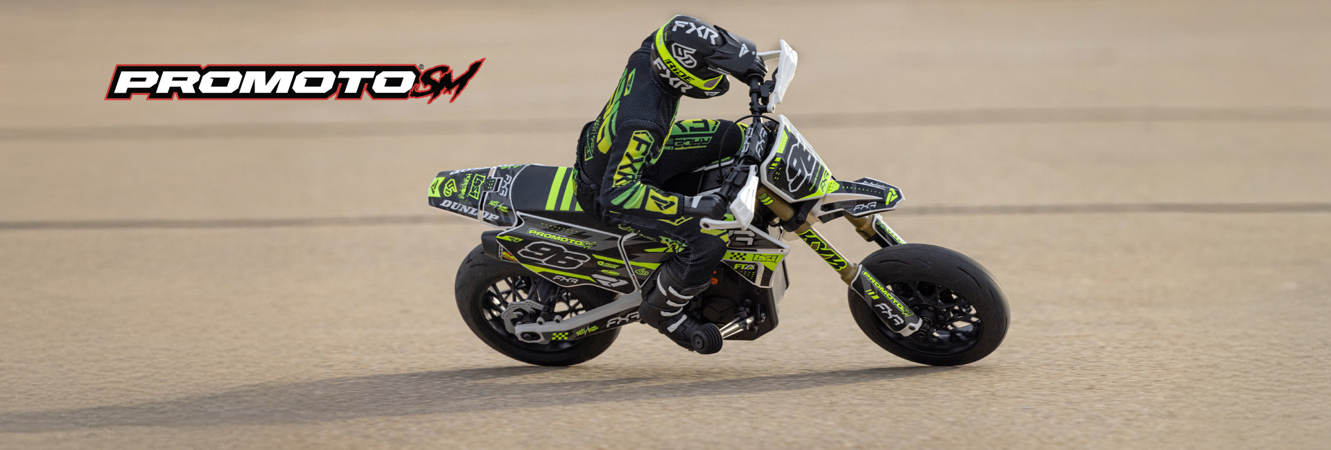 Learn about the new Losi 1/4 Promoto-SM FXR Supermoto Ready-to-Run RC Motorcycle