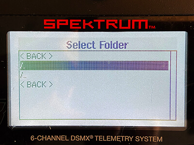 Explaining the folder structure in the radio